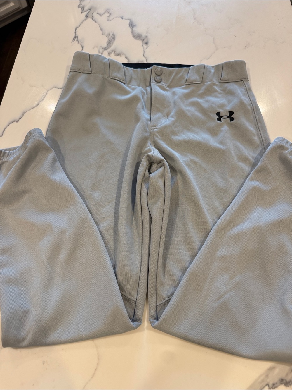 Under Armour baseball pants youth kids XL Light Gray Athletic style 1374382